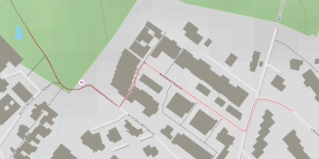 Map of the trail for Rütistrasse