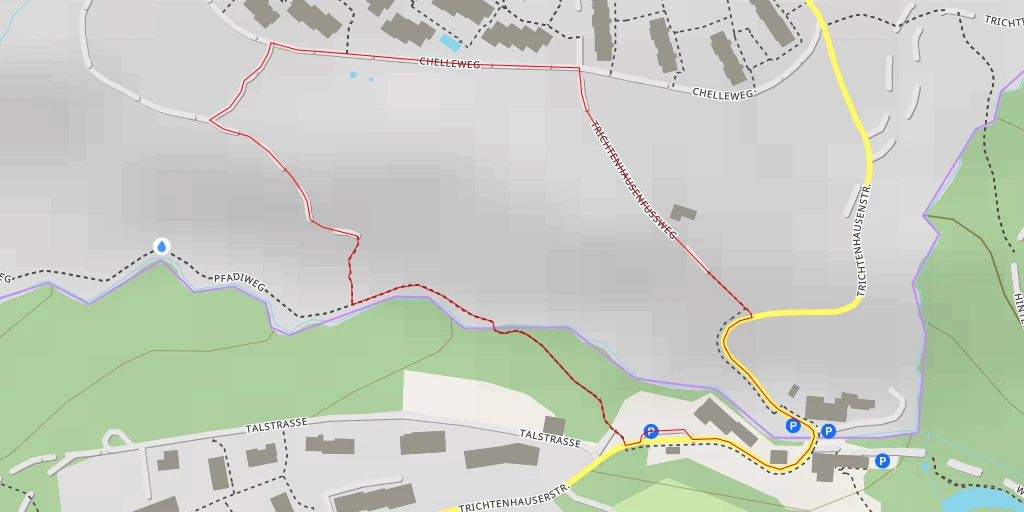 Map of the trail for Chelleweg - Chelleweg - Zürich