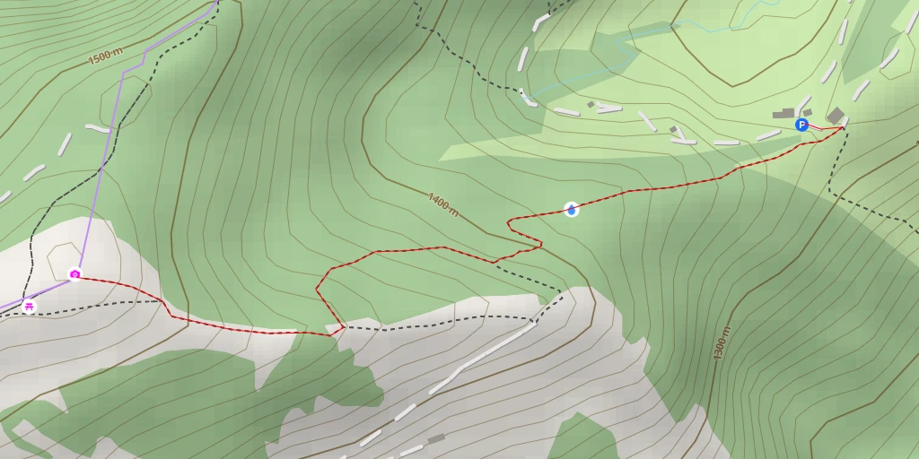 Map of the trail for Gruebi Langmatt - Steinerberg