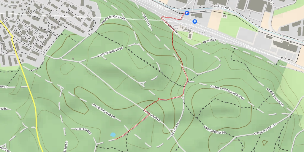 Map of the trail for Hagenholzweg - Hagenholzweg