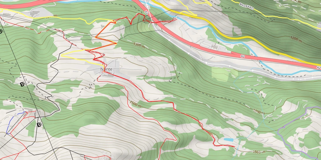 Map of the trail for Rèssia - Rèssia