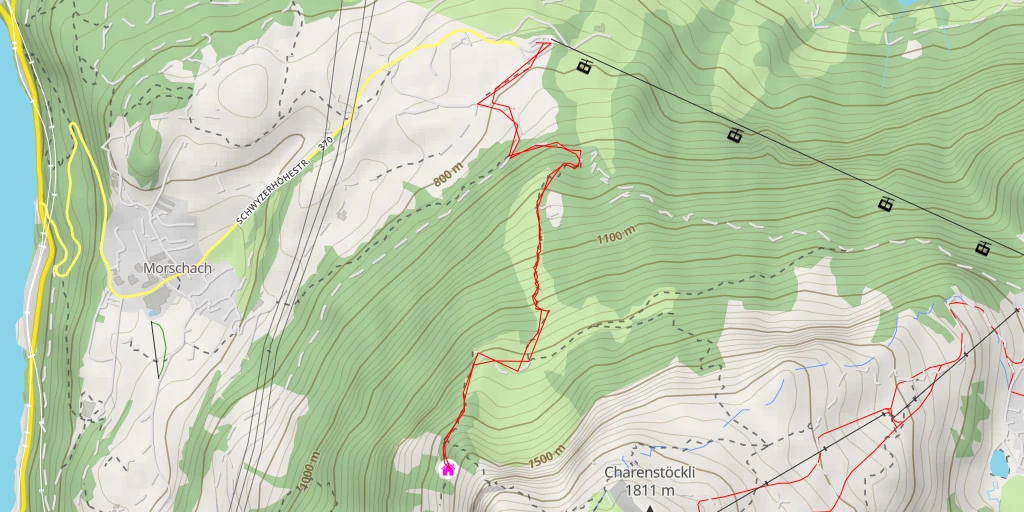 Map of the trail for Im Fall