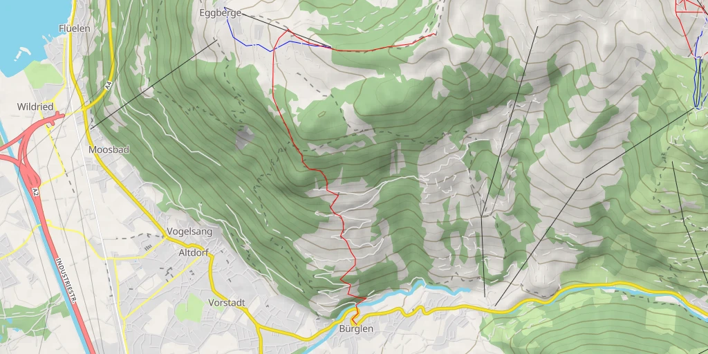 Carte de l'itinéraire :  Hüenderegg