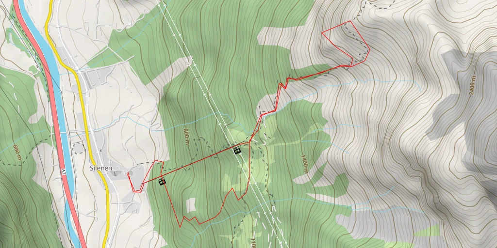 Map of the trail for Chli Windgallen Hexensteig am Pfaffen