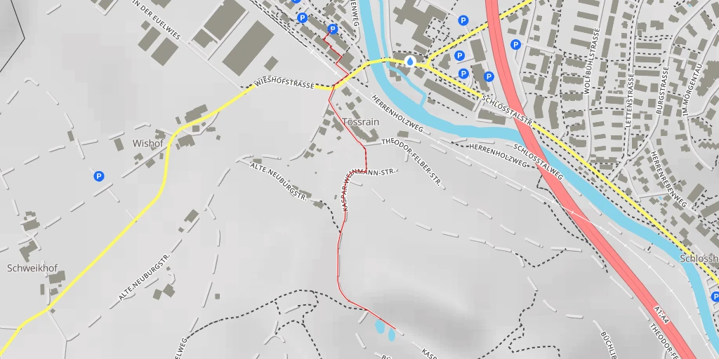 Carte de l'itinéraire :  Schuppentännliweg - Schuppentännliweg - Winterthur