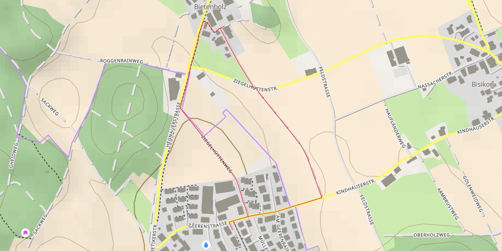 Map of the trail for Hofstrasse - Illnau-Effretikon