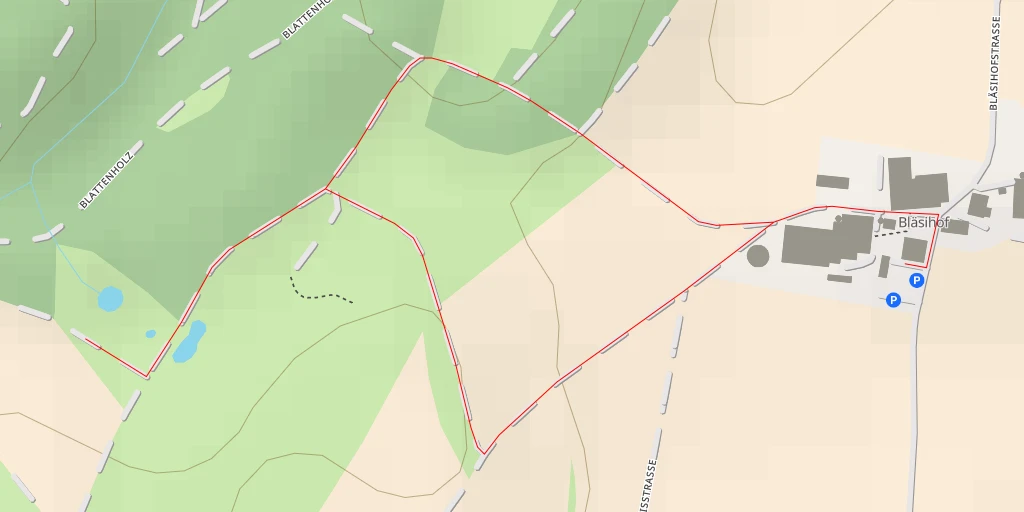 Map of the trail for Blattenholz - Blattenholz