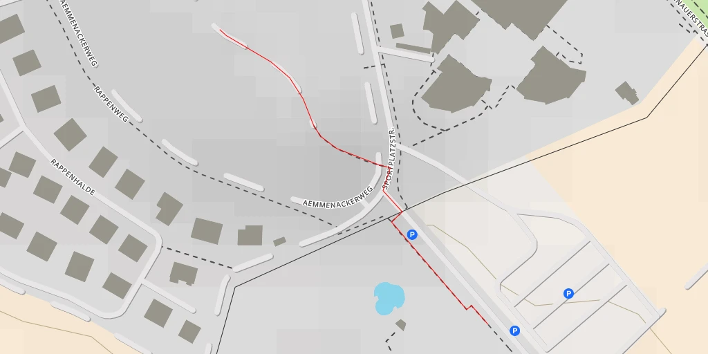 Map of the trail for Rappenhalden