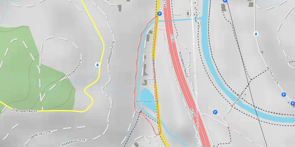 Carte de l'itinéraire :  Biomassehof AG - Oberstämlilandfussweg - Winterthur