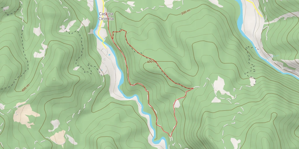 Map of the trail for Strada Cirimilla-Capanne di Marcarolo - Strada Cirimilla-Capanne di Marcarolo