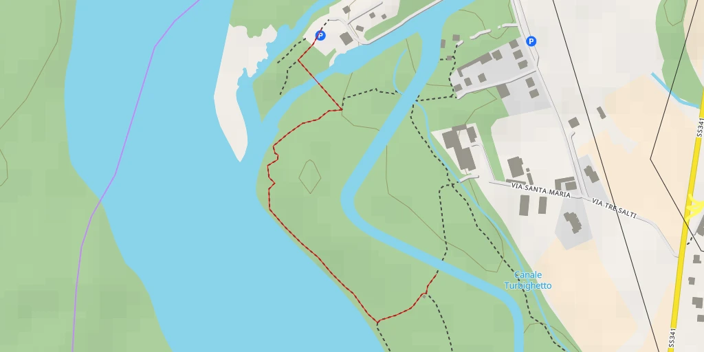 Map of the trail for Via Santa Maria - Via Santa Maria