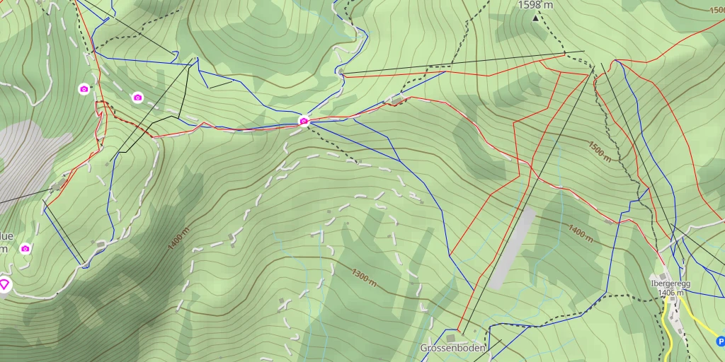 Map of the trail for Rotenflue - Schwyz