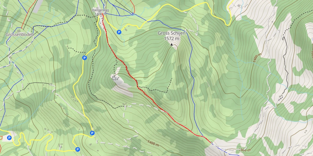 Map of the trail for Sternenegg