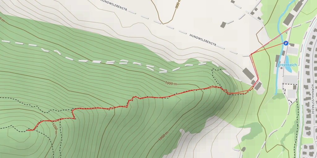 Carte de l'itinéraire :  Chlösterli-Trail - Chlösterli-Trail