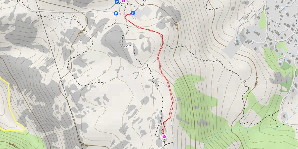 Map of the trail for Capu di à Veta