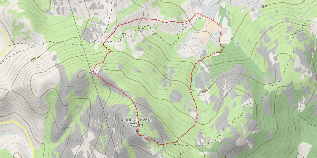 Map of the trail for Capu di a Veta