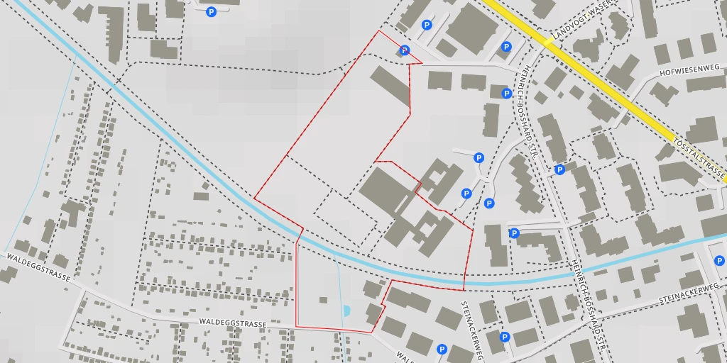 Carte de l'itinéraire :  Waldeggstrasse - Winterthur