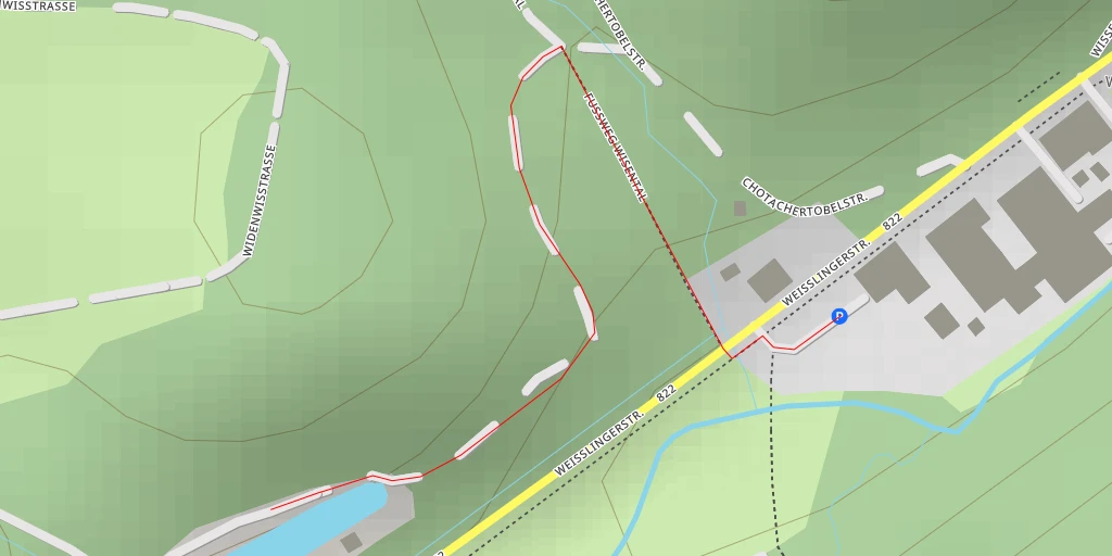 Map of the trail for Stampfliweiher