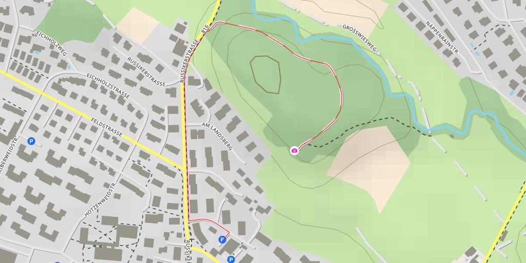 Map of the trail for Landsberg
