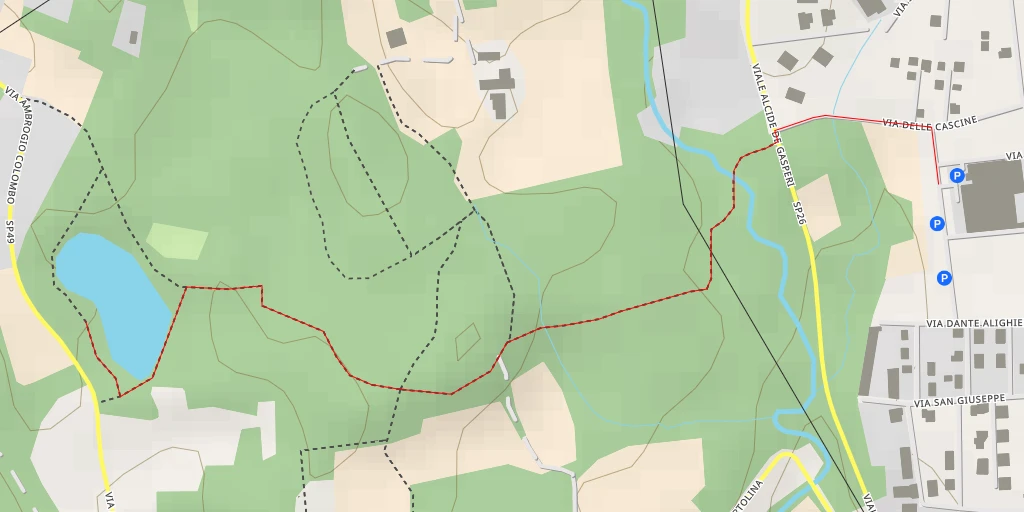 Map of the trail for Via Ambrogio Colombo - Via Ambrogio Colombo