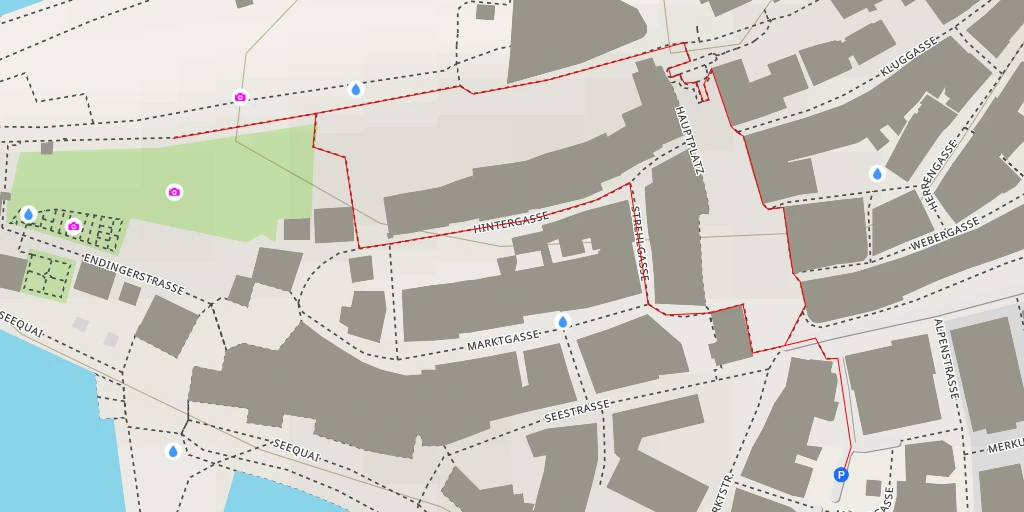 Map of the trail for Schlossgarten