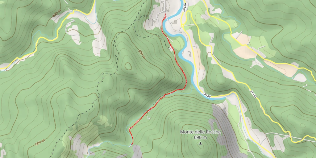 Map of the trail for Lago delle Ciocche