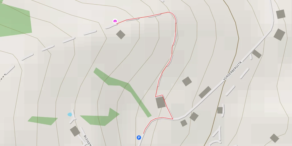 Map of the trail for Bleikenstrasse