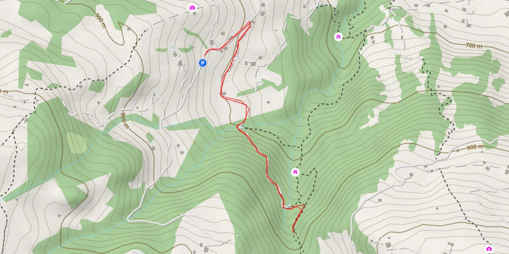 Map of the trail for Grabeneggstrasse