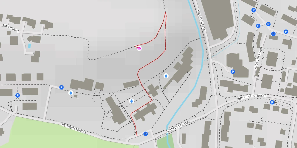 Map of the trail for Neuhusstrasse