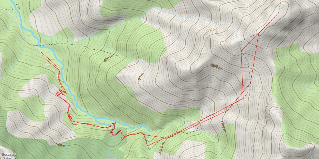 Map of the trail for Monte Grosso