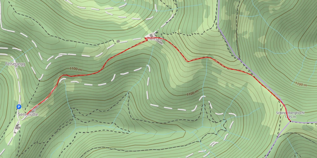 Carte de l'itinéraire :  Schindelberghöchi