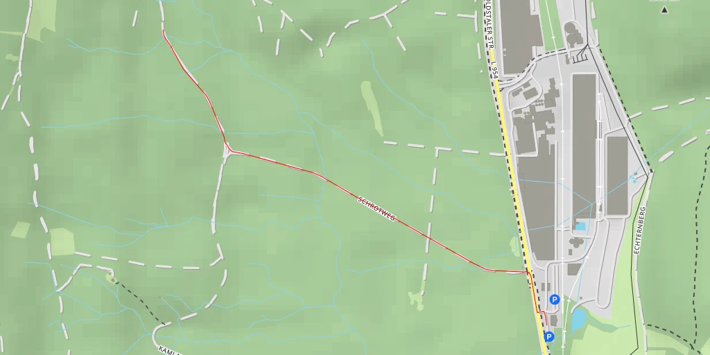 Map of the trail for Schrotweg