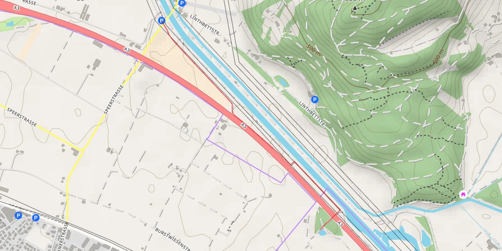 Map of the trail for A3 - A3 - Glarus Nord