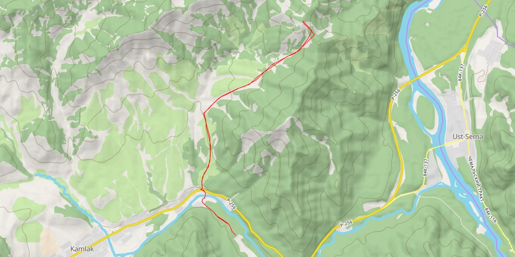 Map of the trail for «Чуйский тракт»