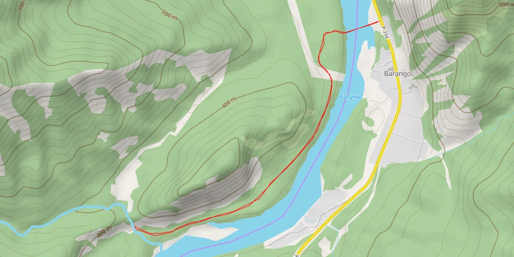 Map of the trail for Камышлинский водопад