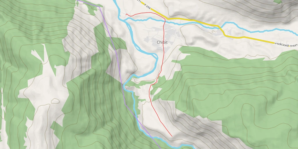 Carte de l'itinéraire :  Вид на Мажойский каскад