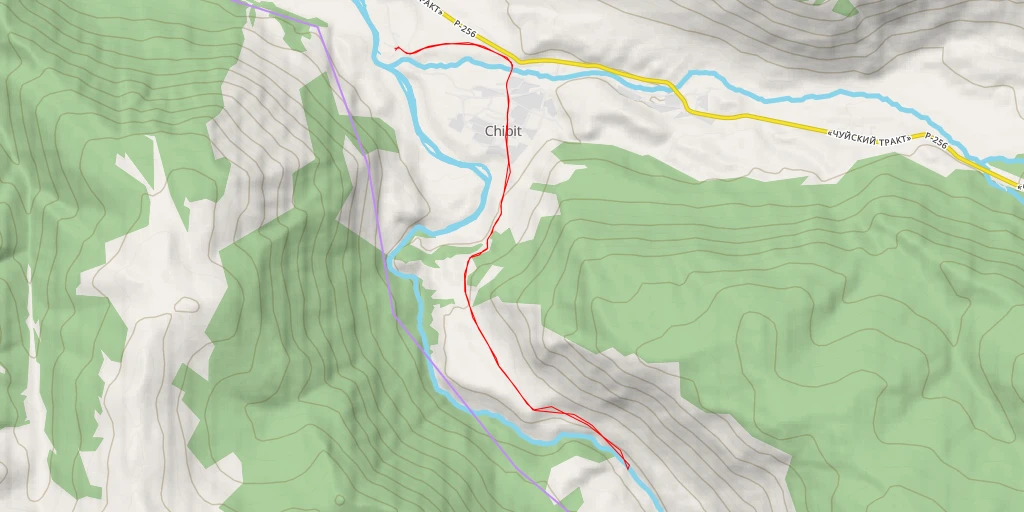 Map of the trail for Оройский мост - Оройский мост