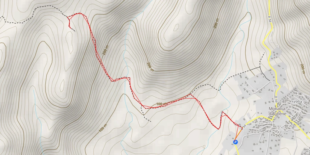 Map of the trail for Arche - Monacia-d'Aullène