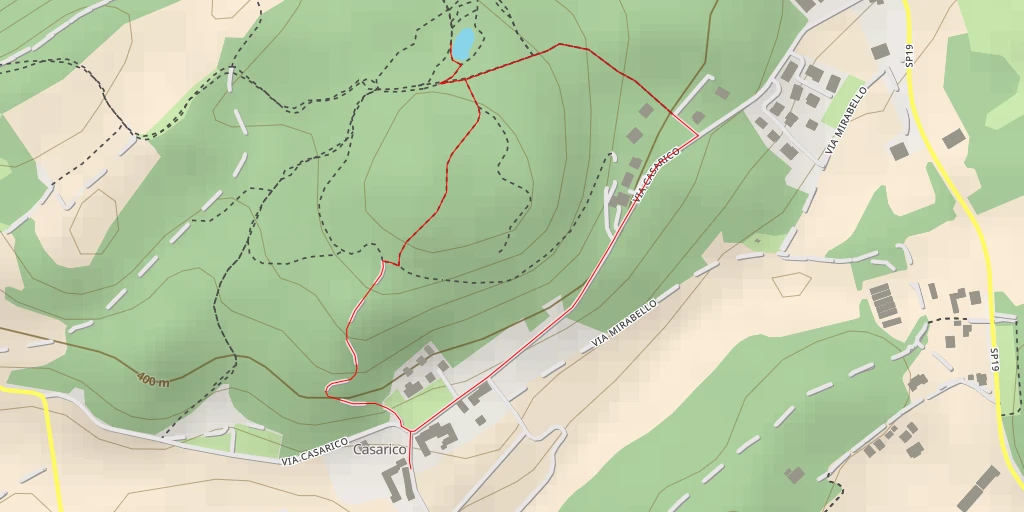 Map of the trail for Via Casarico - Via Casarico - Montano Lucino