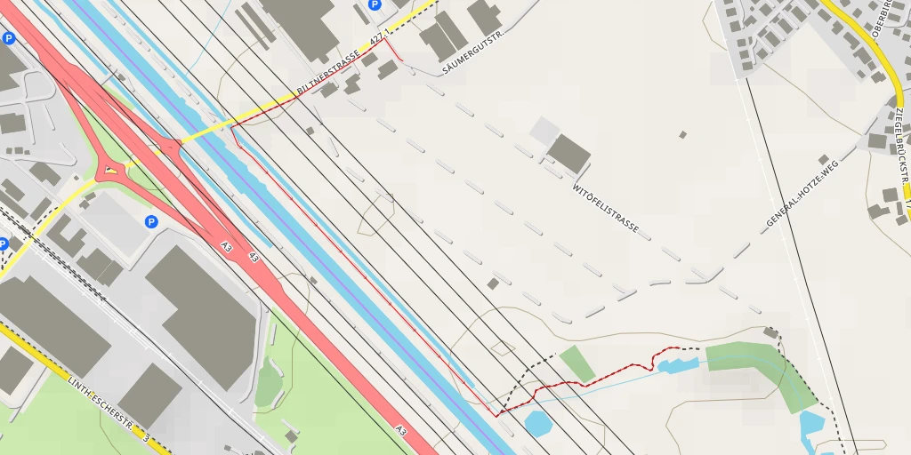 Map of the trail for Tschachenweg