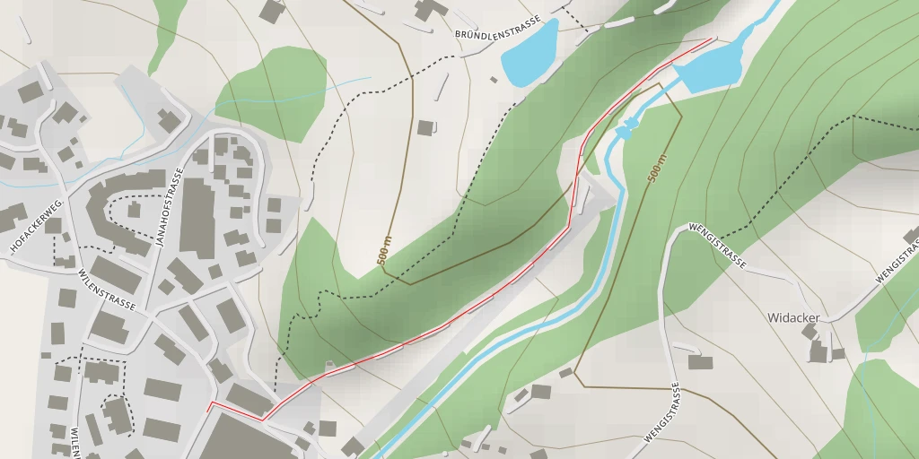 Map of the trail for Wilertobelstrasse - Wilertobelstrasse