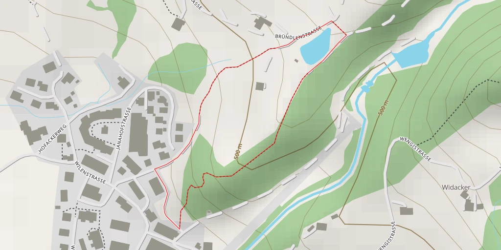 Map of the trail for Bründlenstrasse - Bründlenstrasse