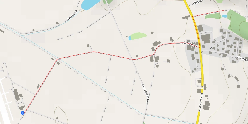 Map of the trail for Wannenstrasse