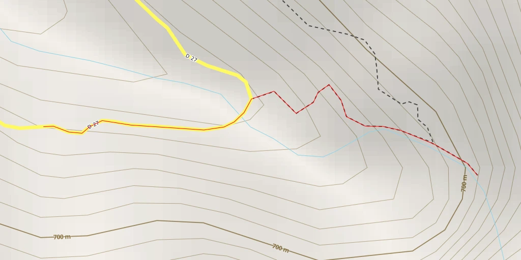 Map of the trail for Cascade du voile de la Mariée