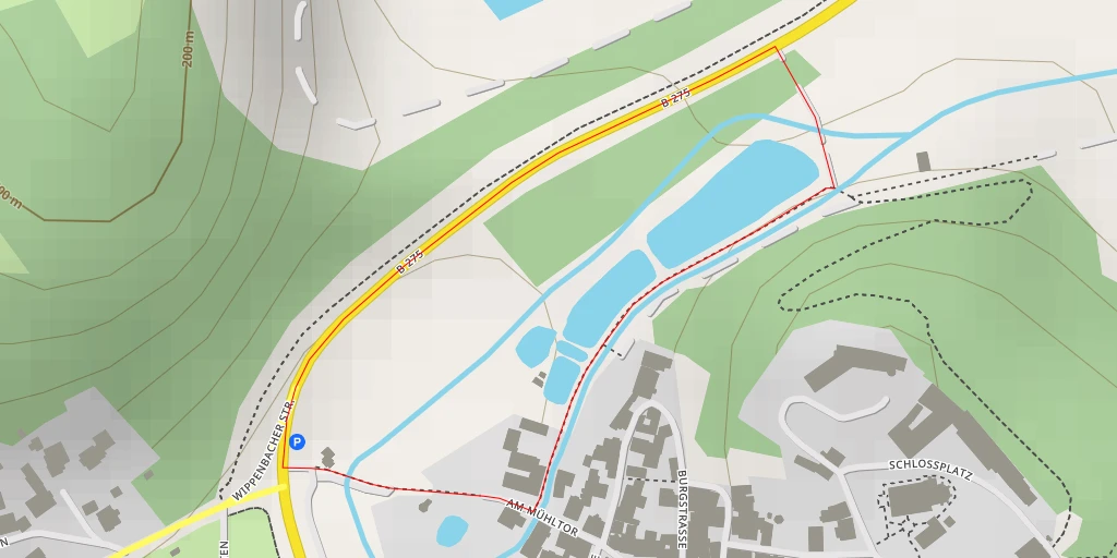 Map of the trail for Lauterbacher Straße - Lauterbacher Straße