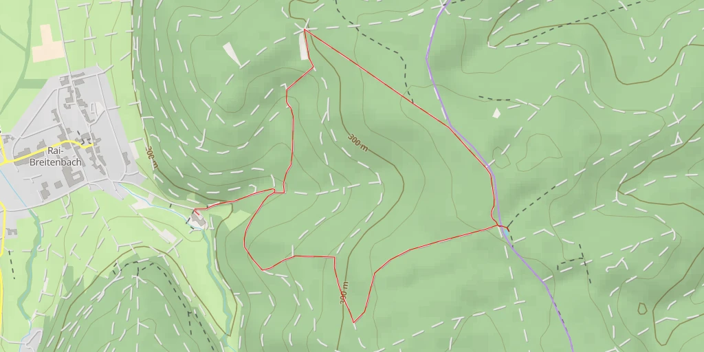 Map of the trail for Bayernweg