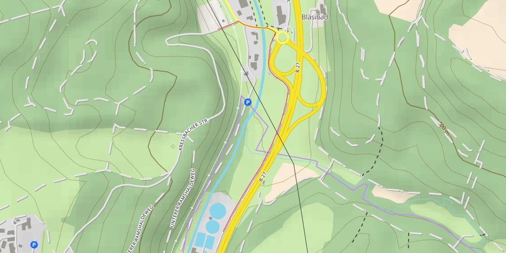 Map of the trail for B 27