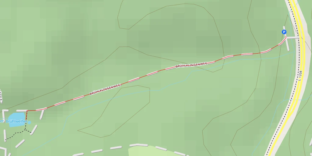 Map of the trail for Brühlweiher