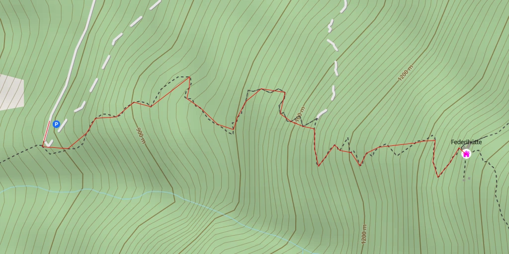 Carte de l'itinéraire :  Federihütte