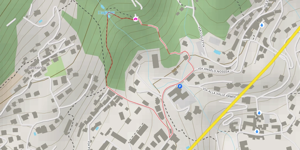 Map of the trail for I laghéett